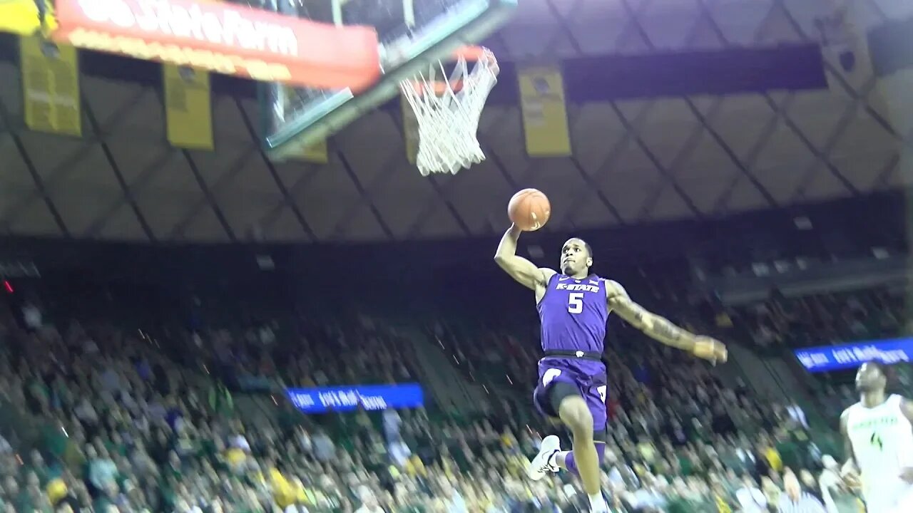 Kansas State Basketball | Cartier Diarra breaks down play that led to Barry Brown's dunk