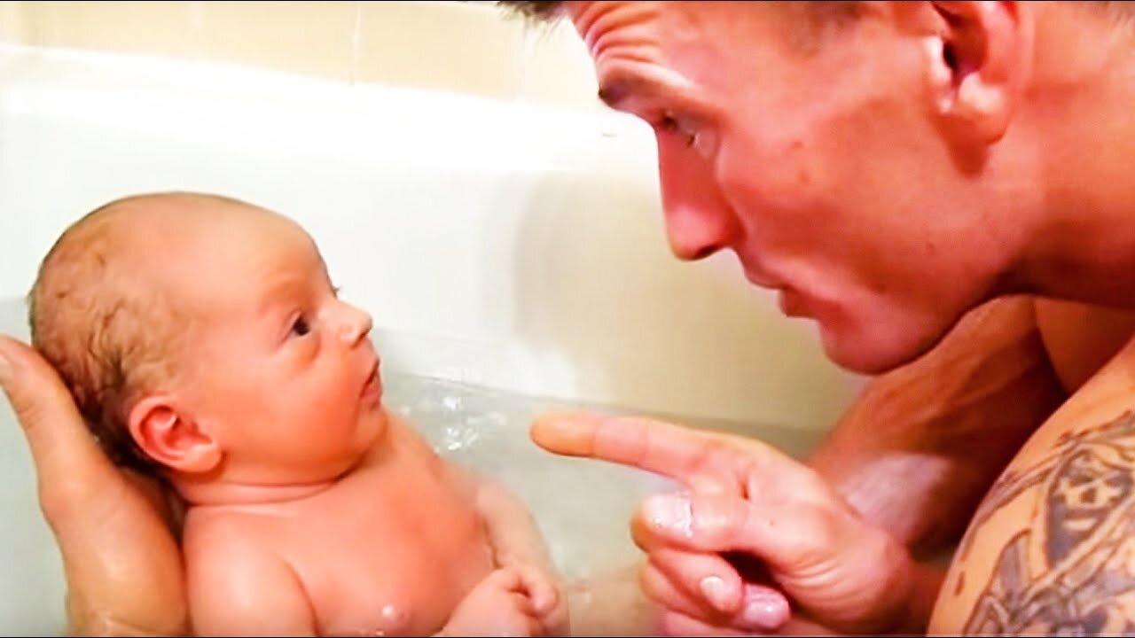 Funny Baby And Daddy - Hilarious Moments Jh 2.