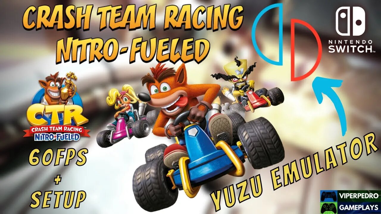 YUZU EMULATOR | Crash Team Racing Nitro-Fueled Gameplay 60fps + SETUP (Nintendo Switch - PC)