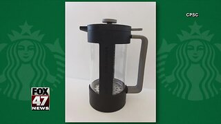 Starbucks recalls coffee presses due to laceration hazard