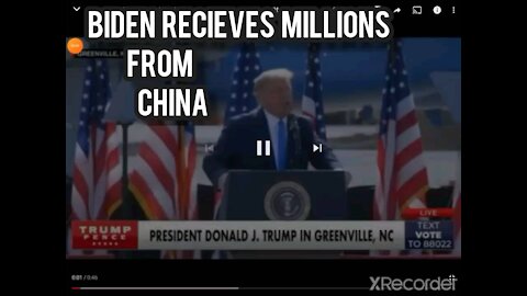 Biden recieve millions from China. While the rest of America only got the virus!