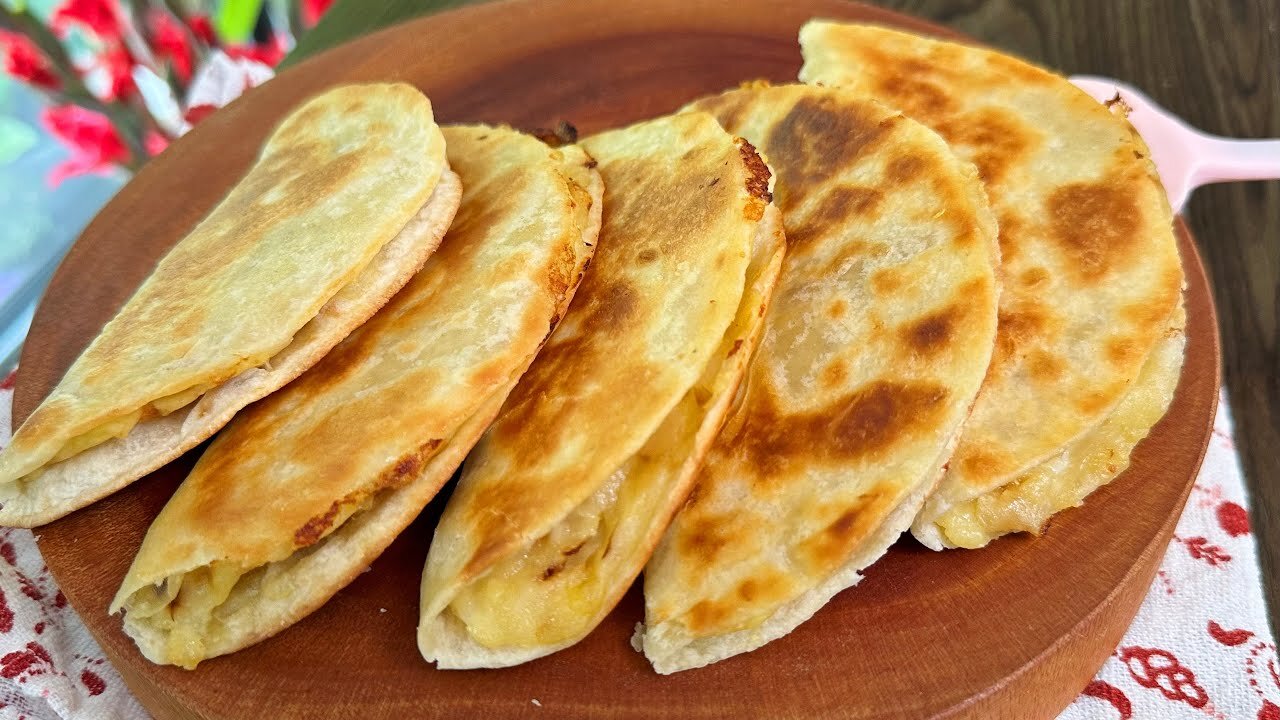 Just POTATOES! It's so delicious! They fly off the plate in 1 minute