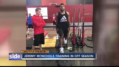 McNichols works out in Meridian