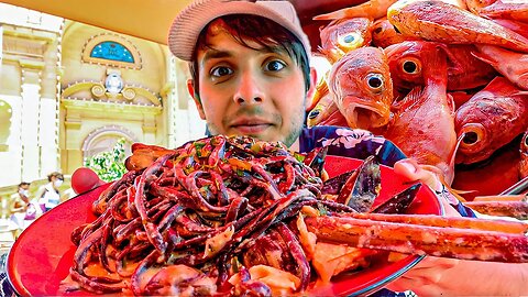 INSANE Fish Market in Marsaxlokk, Malta! 🇲🇹 MALTESE FOOD TOUR