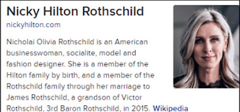 Did You Know The Hilton`s Are Rothschild And Illuminati?