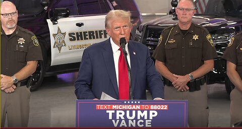 President Trump in Detroit, MI