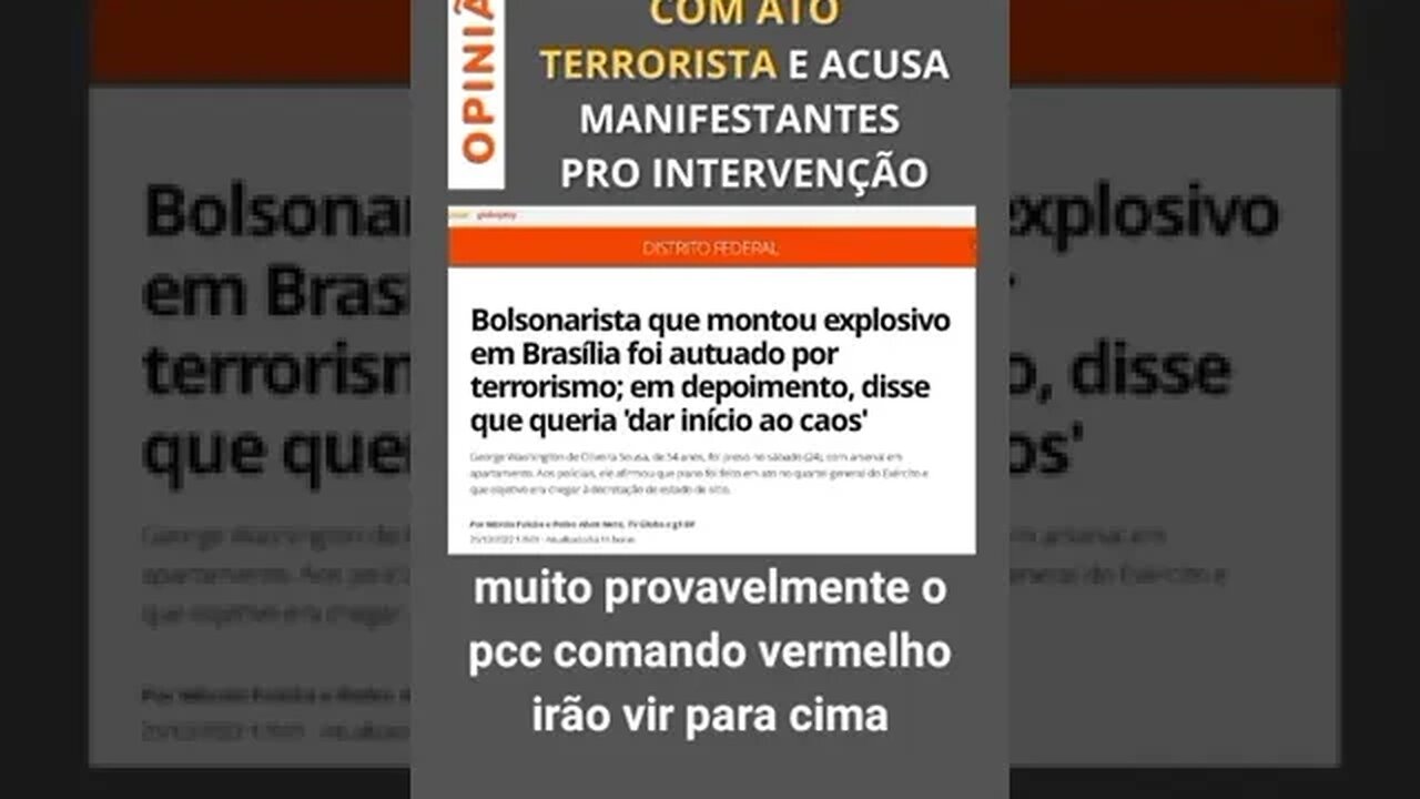 Esquerda fracassa com ato terrorista e se desespera