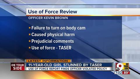 Report: Officer who stunned girl broke CPD rules