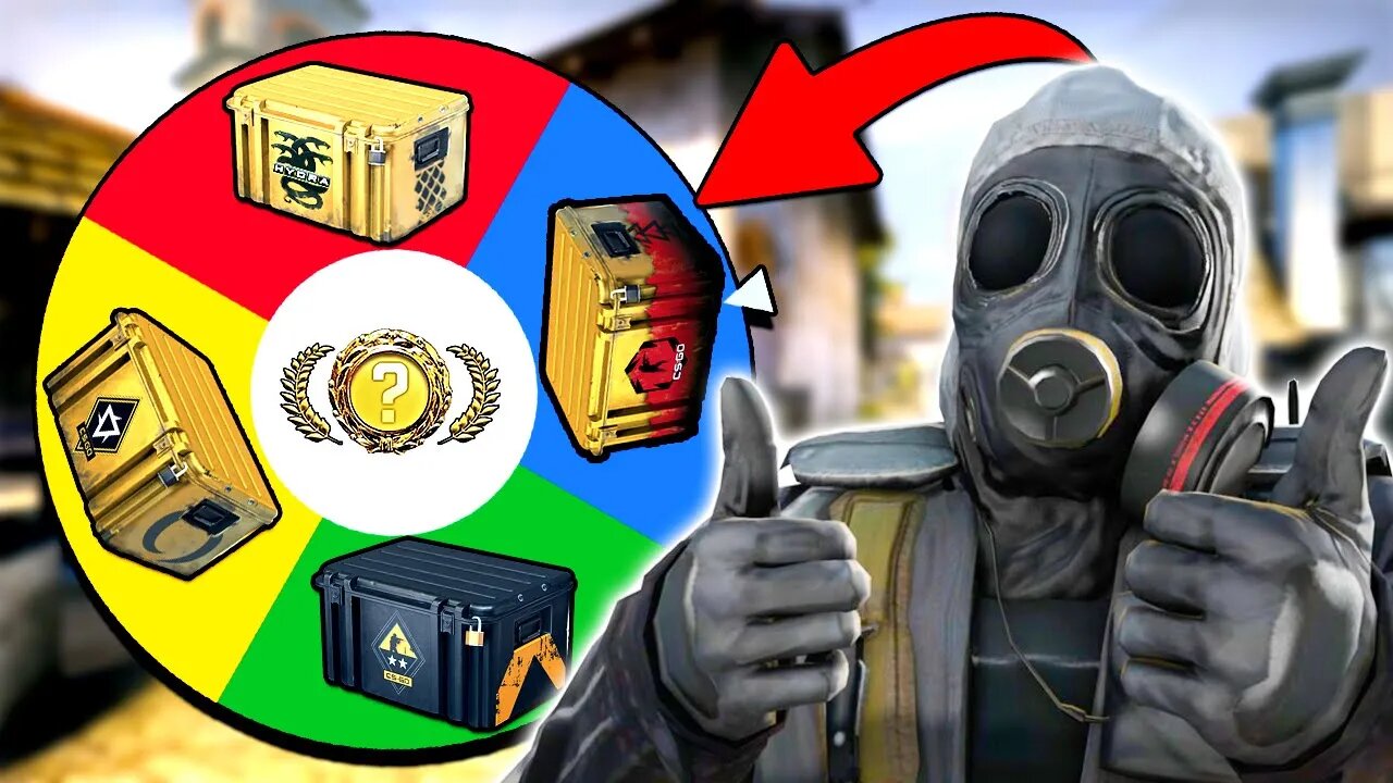 OPENING CSGO CASES FROM A RANDOM WHEEL!