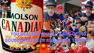 Habs Fans Get Price Gouged. 😝🤪🍺🍻🌭🍔🍟🥤🏑🏒🏟💲⚜🇨🇦