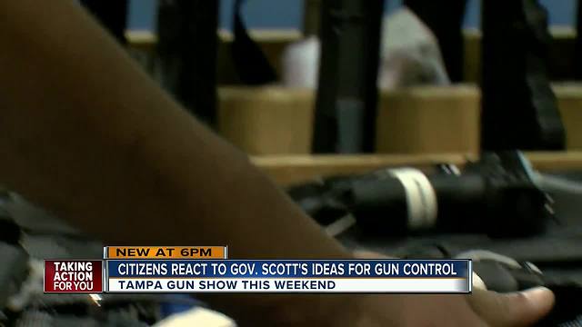 Citizen react to Gov. Scott's ideas for gun control