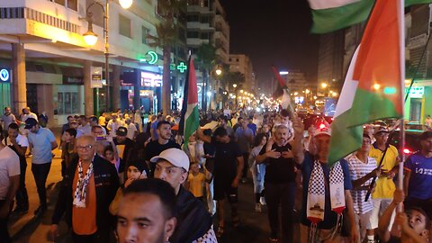 مسيرة حاشدة بطنجة إسنادا لغزة والمقاومة ورفضا للتطبيع لا للسكوت. 24 08 2024