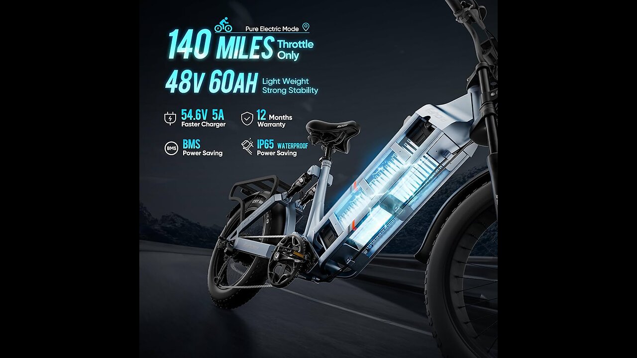 Eahora Juliet 1000W 60A Electric Bike