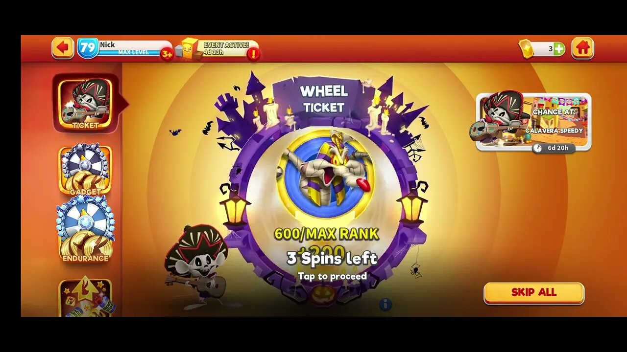 Calavera Speedy Wheel - Divine - 30 Gold Tickets - Looney Tunes World of Mayhem - Subscribe for more