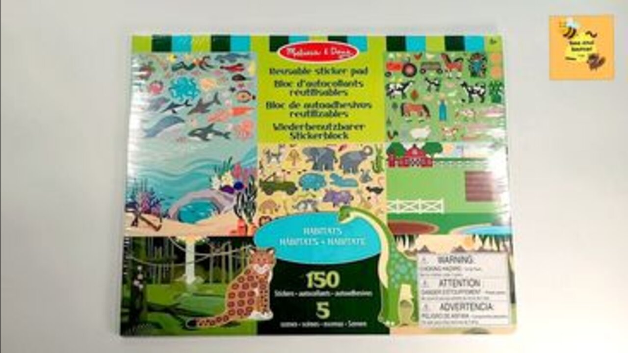 Melissa & Doug Sticker pad and sounds animal toys /Collants animaux et sons animaux jouets