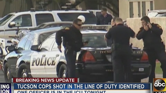 Tucson officers shot in line of duty