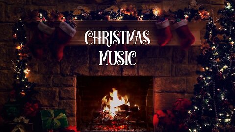 ASMR Fireplace with Christmas Instrumentals | Festive Relaxation