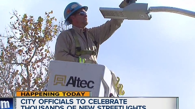 City officials to celebrate thousands of new streetlights