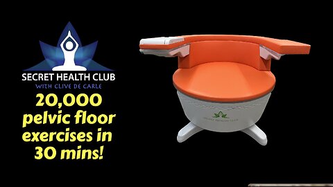 20,000 pelvic floor exercises in 30 minutes!! The SHC Tesla Seat