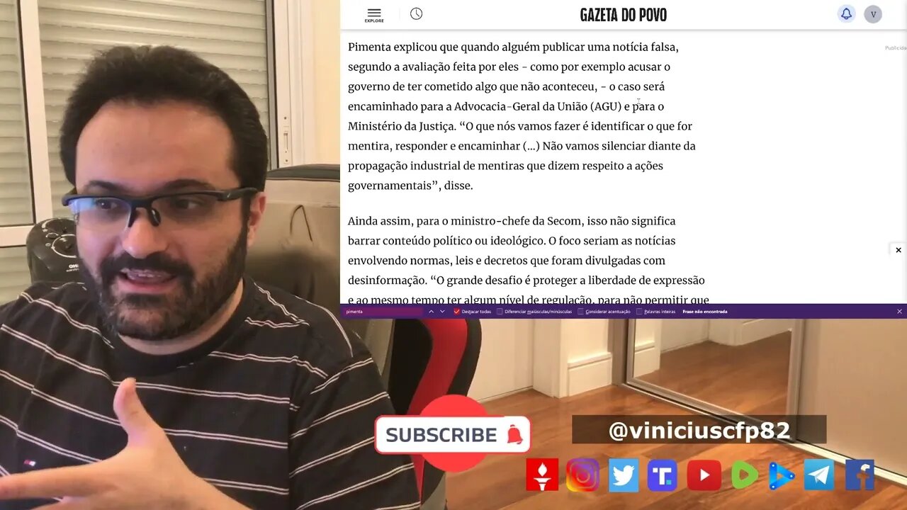 CENSURA? Governo prepara Pacote da Democracia e combate a noticias "equivocadas" sobre o governo