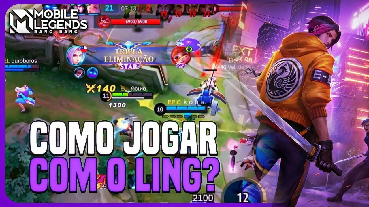 COMO JOGAR DE LING E CARREGAR | BUILD, EMBLEMA E COMBO | MLBB