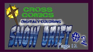 Digital Coloring Snow Drift #1 Page 12