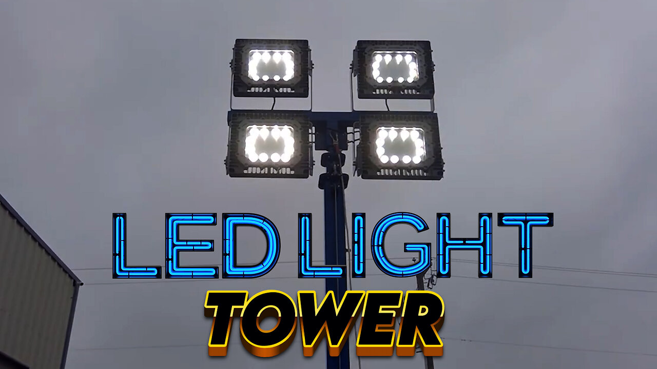 LED Explosion Proof Hazardous Location Light Tower 30 Foot Height