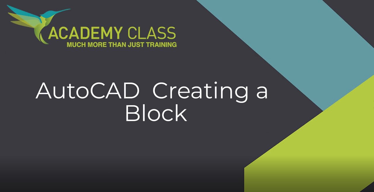 AutoCAD - How to Create a Block