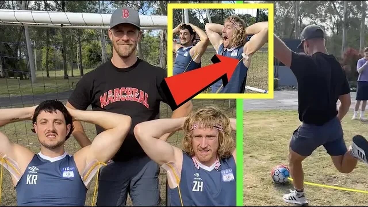 Attaching Wax Strips To Flying Footballs