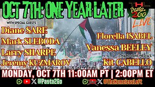 OCT 7th One Year Later w DIANE SARE, MARK SLEBODA, LARRY SHARPE, VANESSA BEELEY, FIORELLA ISABEL and JEREMY KUZMAROV, plus HARD LENS MEDIA'S KIT CABELLO w PASTA & MATT | Pasta2Go FULL