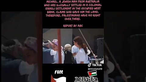 How #Australian Claims Right To #Palestinian #Land. #theft #delusion