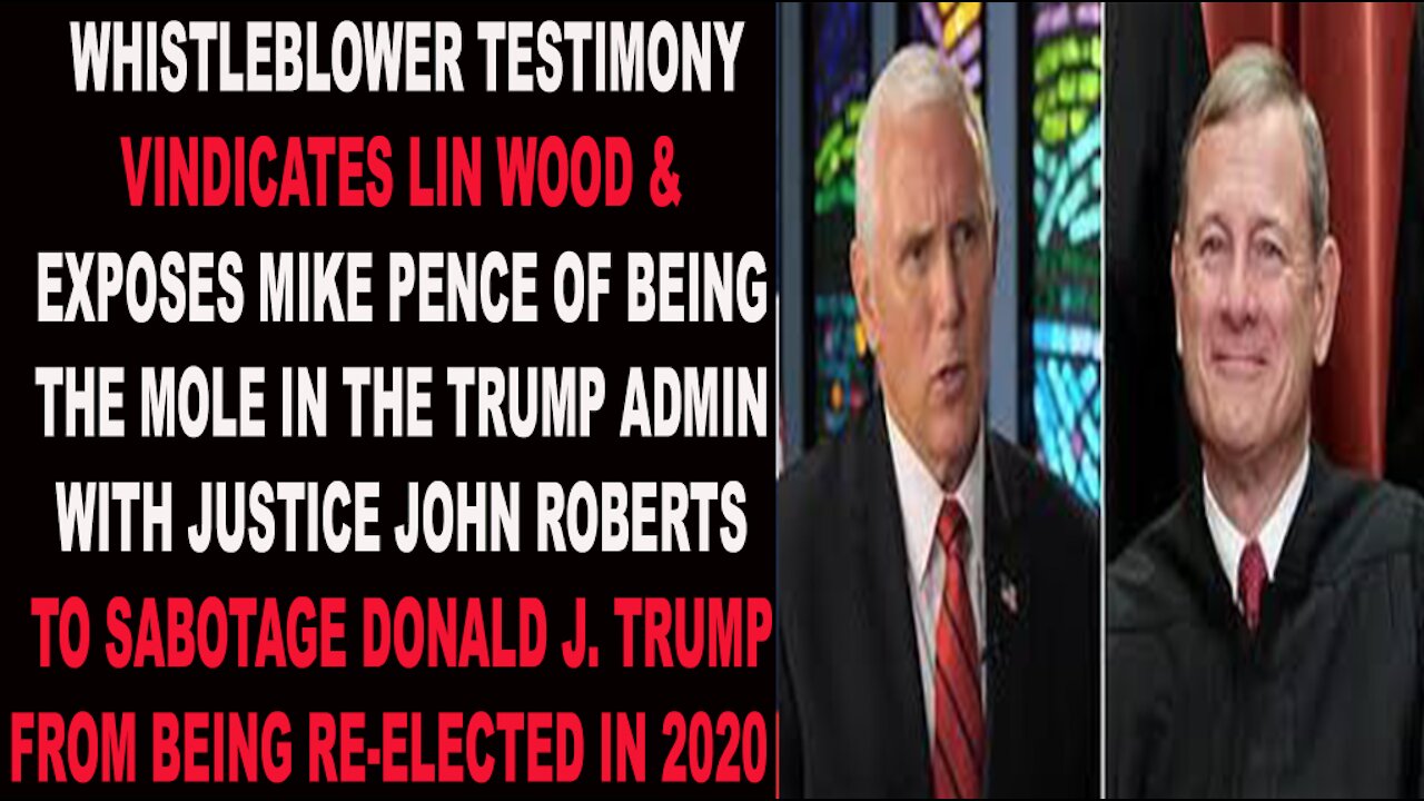 Ep.276 | Whistleblower Testimony Vindicates Lin Wood & Exposes Mike Pence For Being the Mole