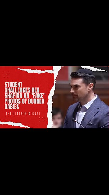 Student Challenges Ben Shapiro on "Fake" Photos of Burned Babies | Oxford University