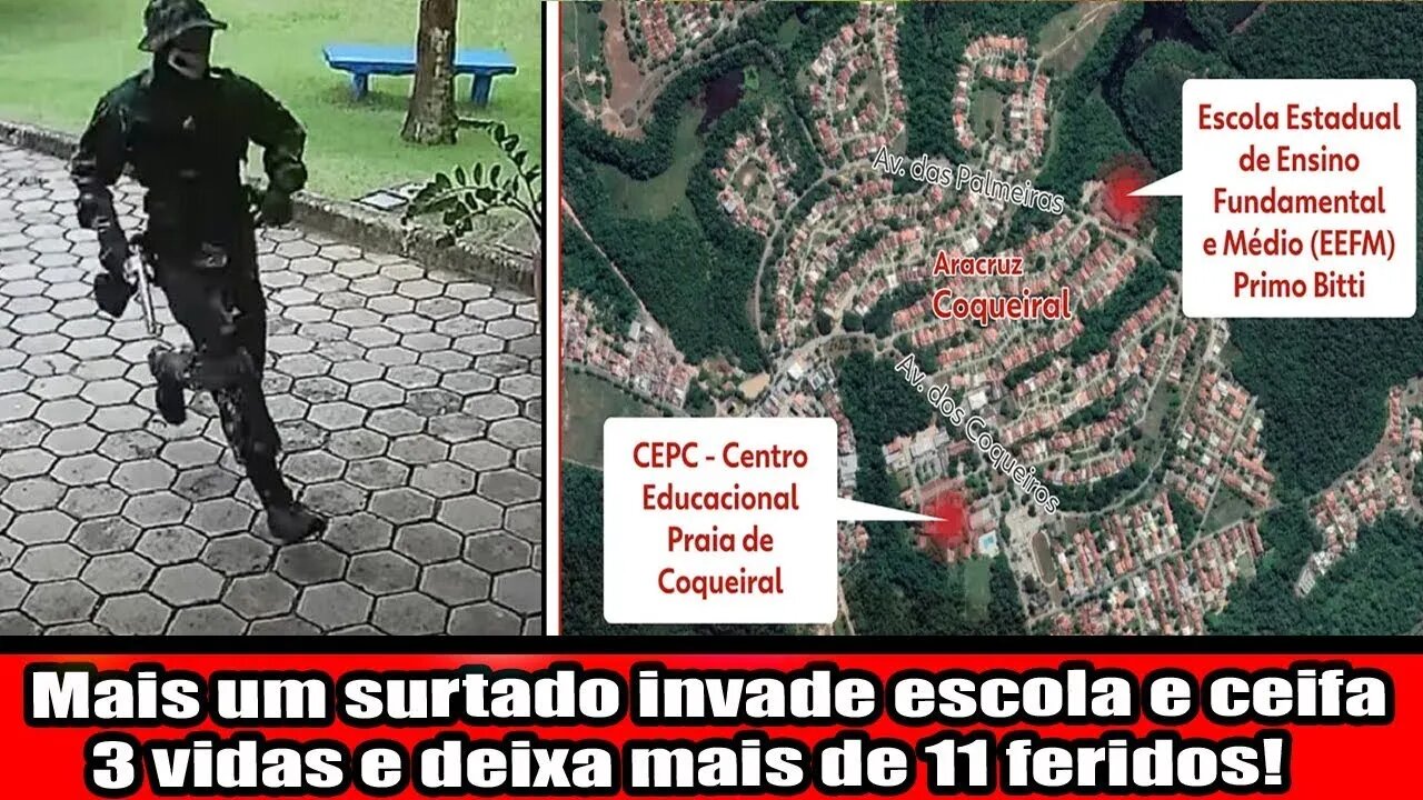 MAIS UM SURTADO INVADE ESCOLA E CEIFA 3 VIDAS E DEIXA MAIS DE 11 FERIDOS!!!