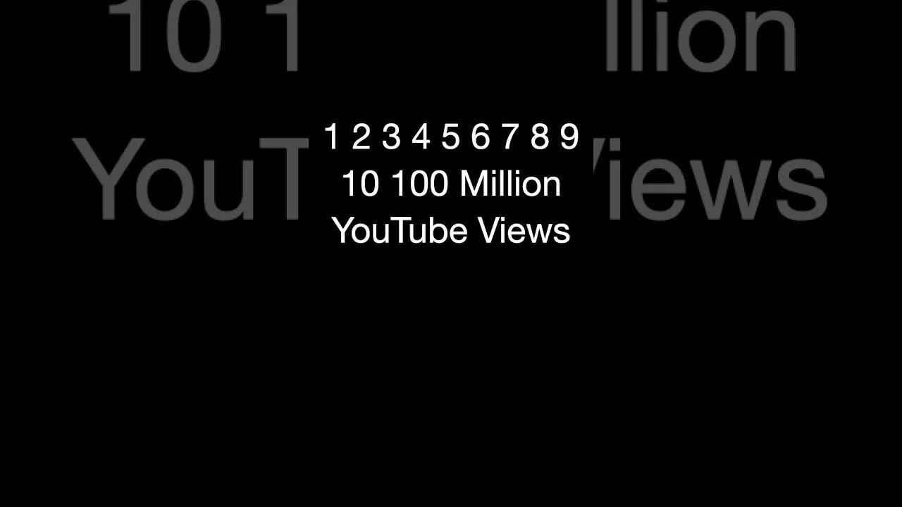 1 2 3 4 5 6 7 8 9 10 100 Million YouTube Views