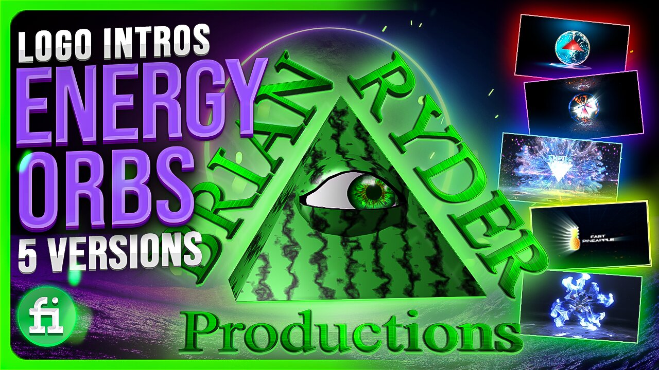 5 Stunning Energy Orb Logo Intros - After Effects Templates for Fiverr | by Brian Ryder Productions