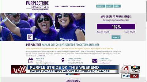 Purple Stride 5k this weekend