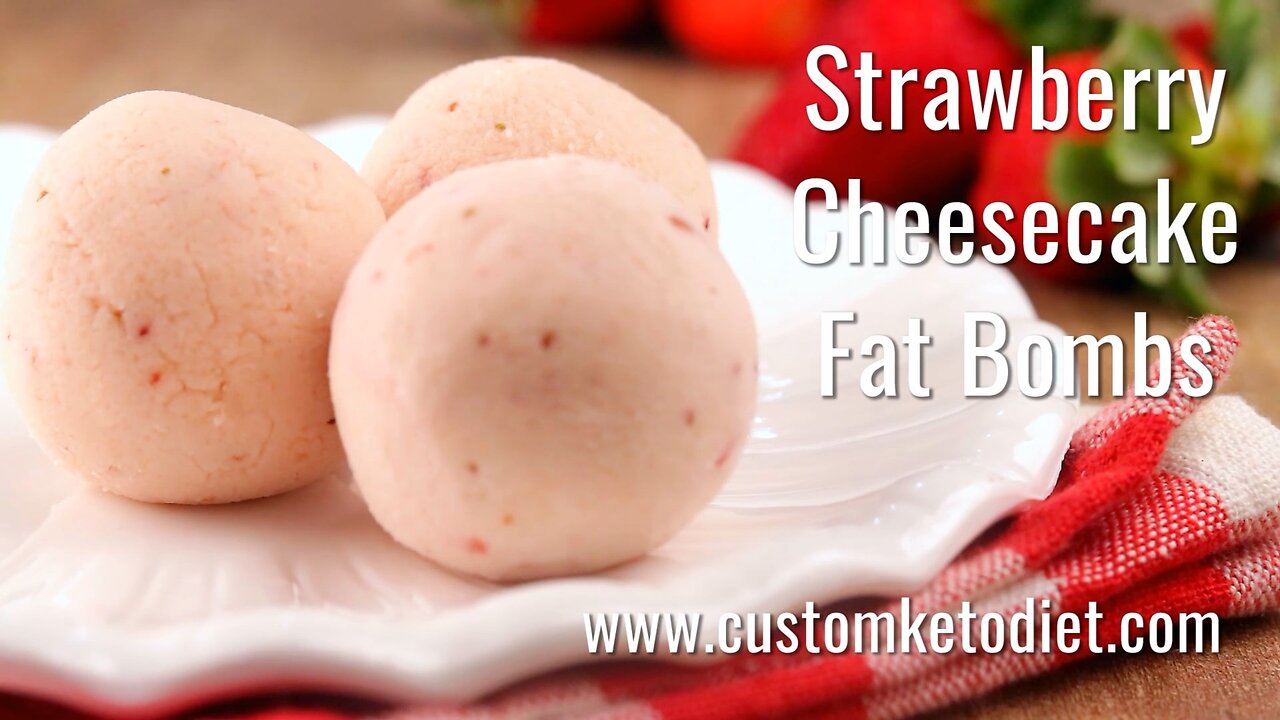 How to make Keto Strawberry Cheesecake Fat Bombs