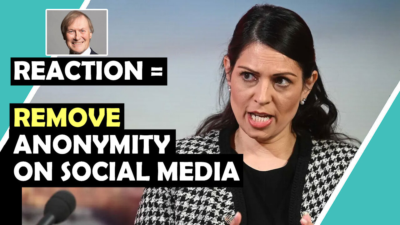 Priti Patel Reaction = Remove Anonymity From Social Media / Hugo Talks #lockdown