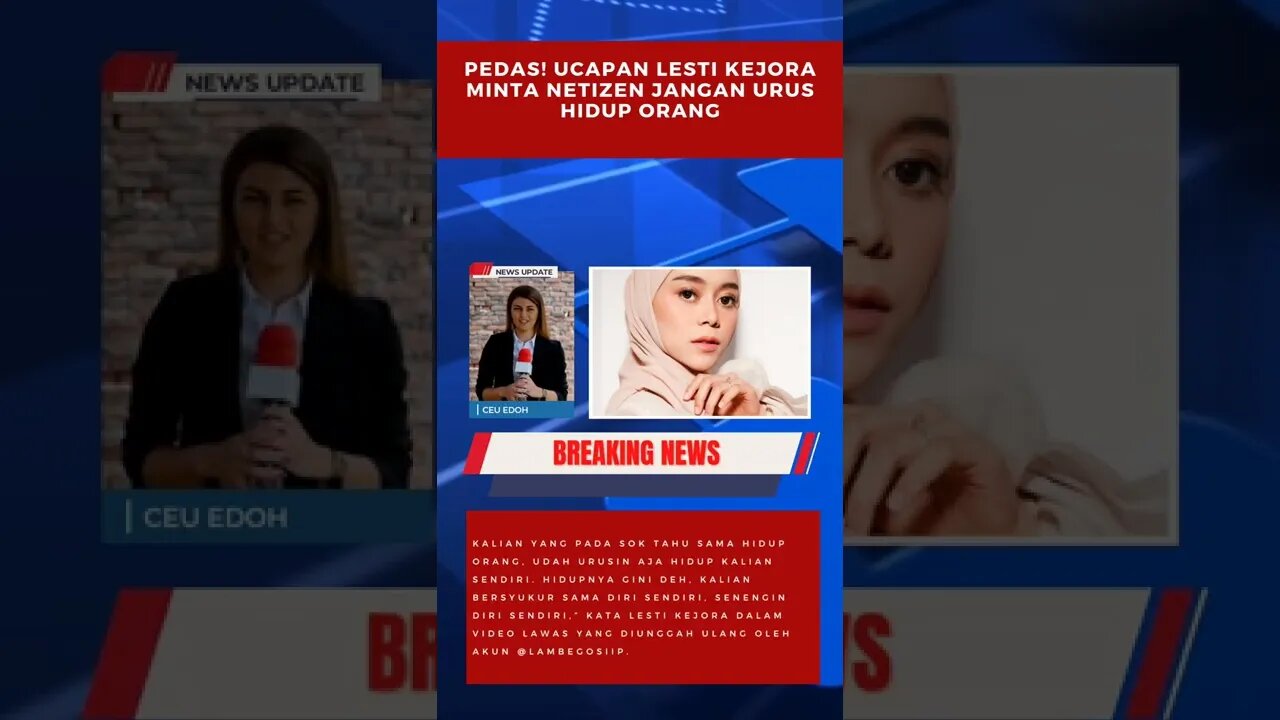 pedas ucapan lesti kejora minta netizen jangan urusi hidup orang lain