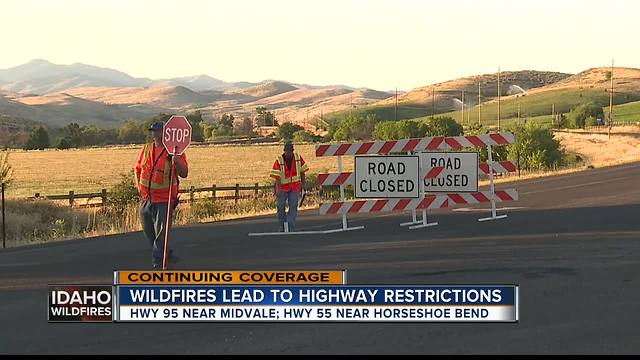 Highway 95 reopens one lane with pilot escort