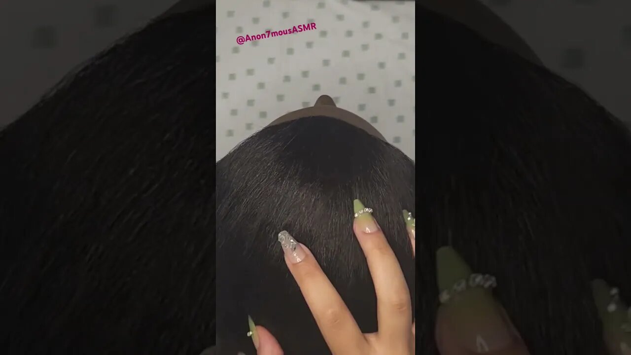 Relaxing Scalp Massage for Relaxation/Sleep 💆🏽‍♀️ 💤 #asmr #asmrsounds #anon7mousasmr #relaxing