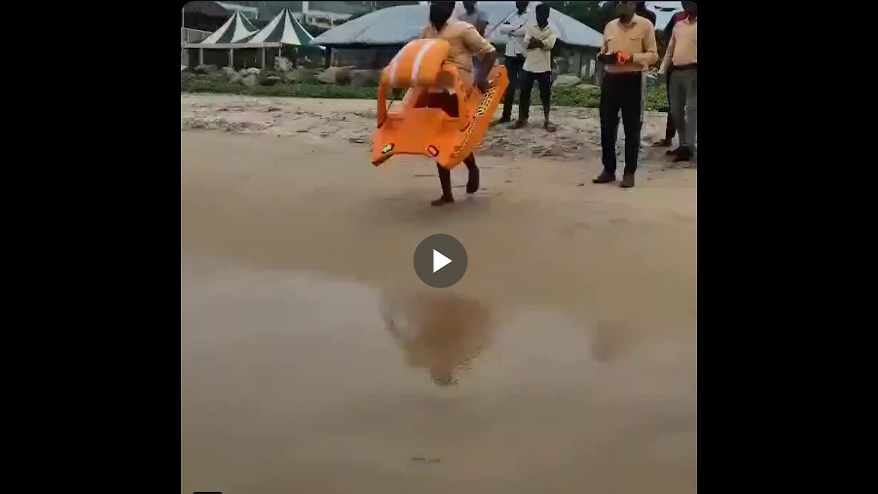 Lifeguard with remote control.