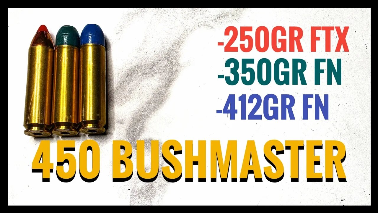 450 Bushmaster Test Loads: 250gr FTX + Cast 457-340 + Cast 457-405 - Lil Gun, 1680, CFE BLK + CCI450