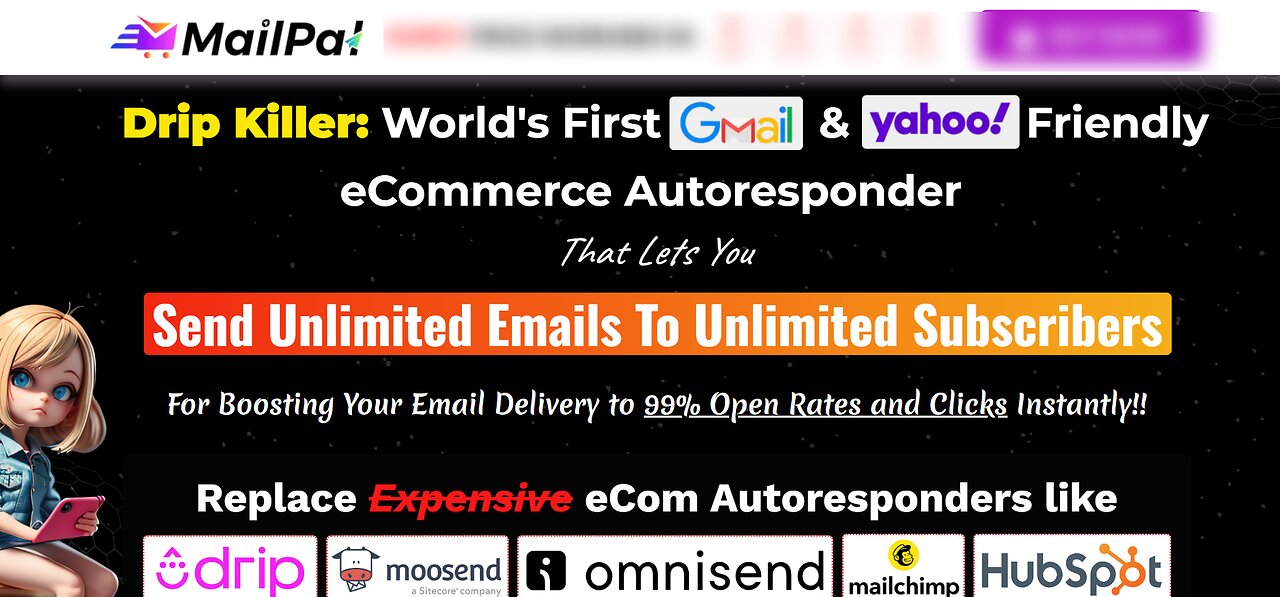 Tired of low open rates? MAILPAL Gets 98.6% opens & clicks for unlimited subscribers on Gmail/Yahoo