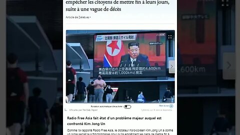 Corée du Nord : les fonctionnaires doivent empêcher les citoyens de mettre fin à leurs jours,#corea