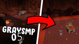 GraySMP: Episode 4 - DUMB KID BUILDS WITHER SKELETON SKULL FARM :)