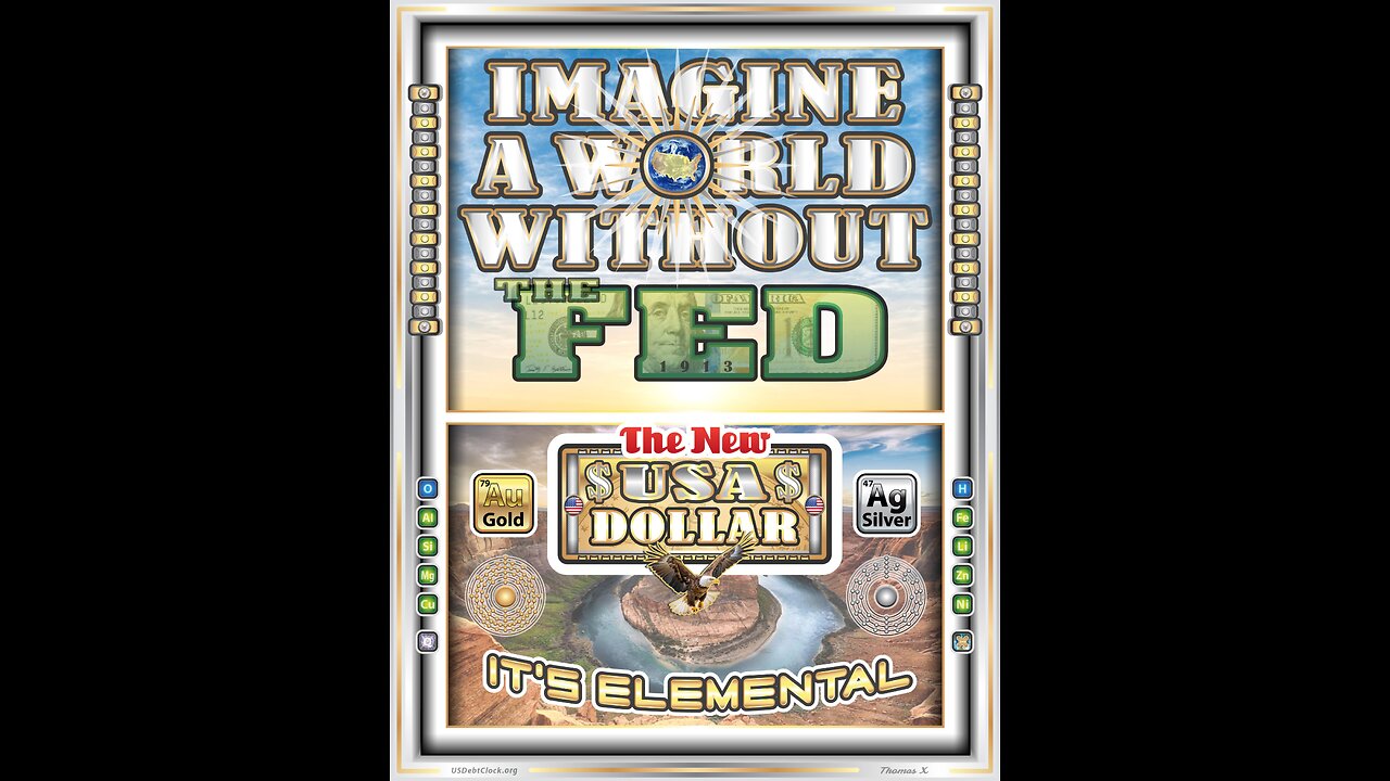 💥US Debt Clock: Imagine A World Without The Fed! 💥