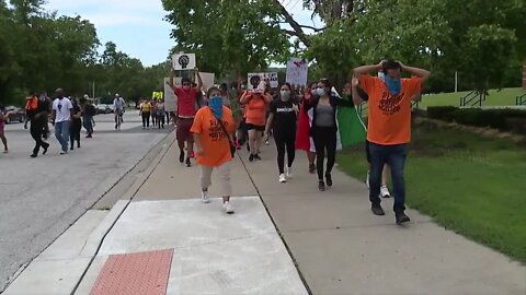 Protesters march on Kansas City's Westside