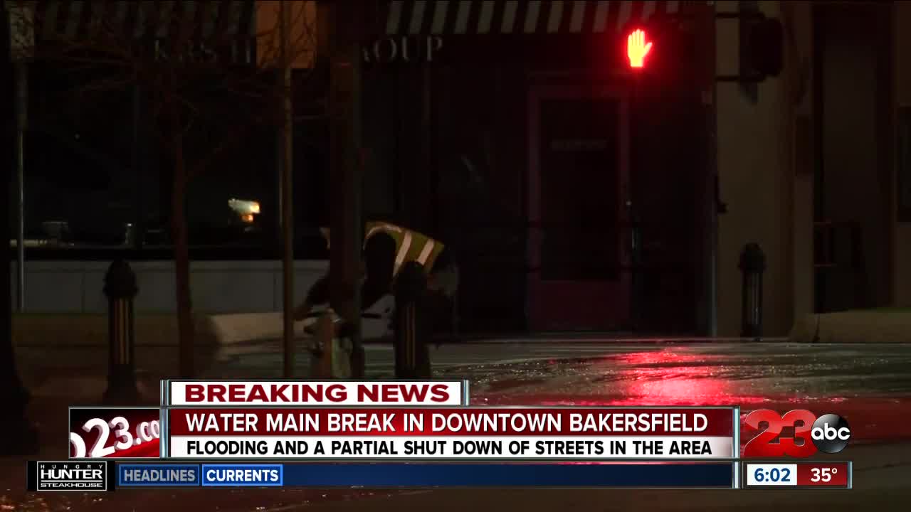 Flooding forced BPD to close blocks in Downtown Bakersfield